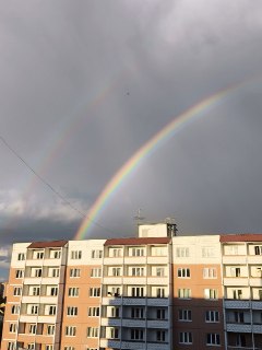 Двойная радуга в Твери после дождя: зрелище, которое вдохновляет